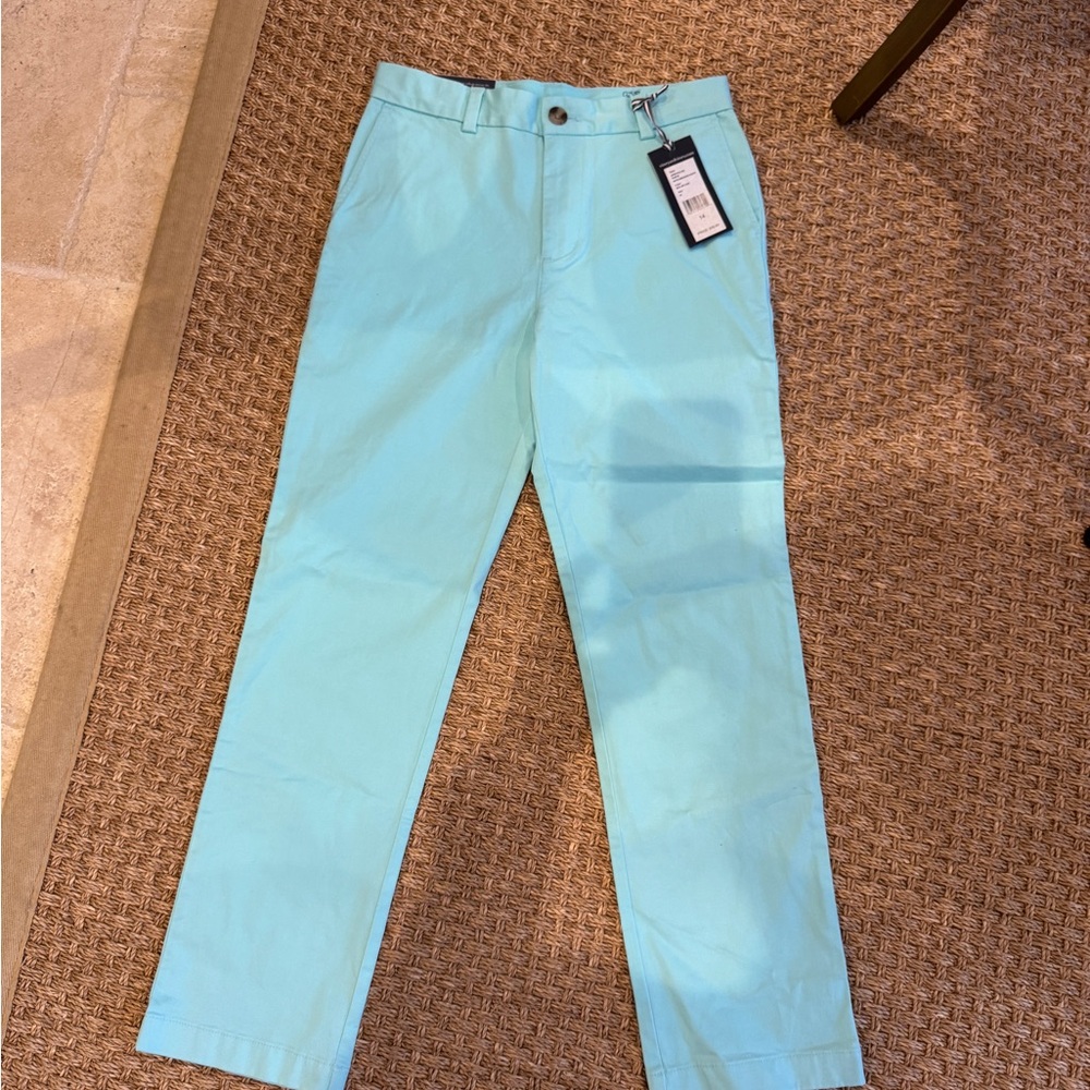Vineyard Vines NWT Boys Breaker Pant Sea Splash Aqua Casual Pants